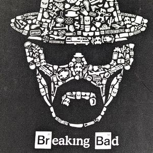 Breaking Bad Heisenberg with Graphics Referencing Show (Test tubes, etc) 2X